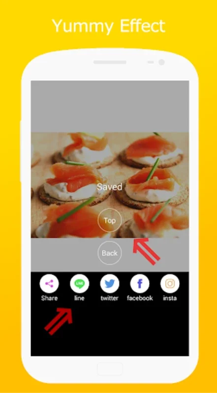 Yummy Effect for Android: Enhance and Share Food Photos