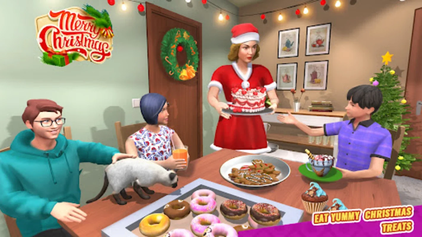 Santa Mom Happy Christmas Game for Android - Spread Joy This Holiday