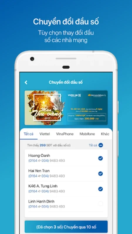 Chuyển đổi đầu số for Android - Efficient Number Conversion