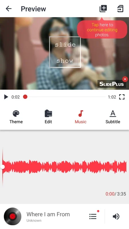 SlidePlus for Android - Transform Photos into Videos