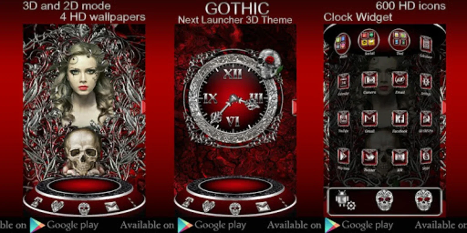 Gothic Go Keyboard Theme for Android - Stylish Typing