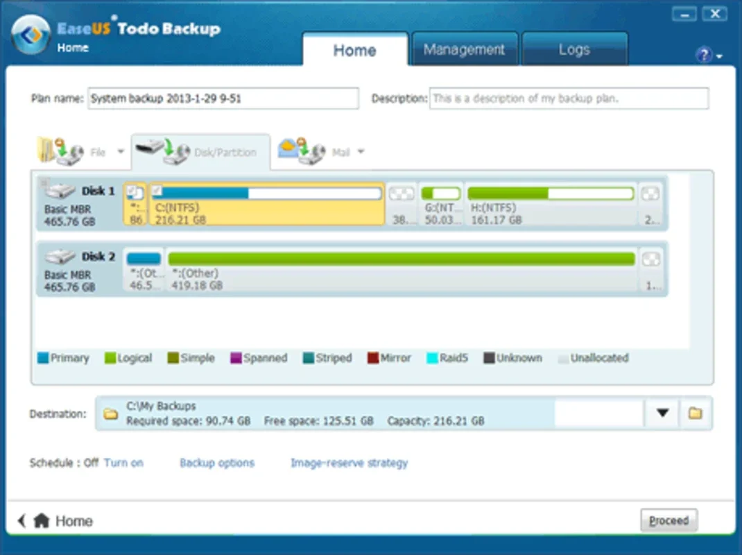 EaseUS Todo Backup Home for Windows - Comprehensive Backup