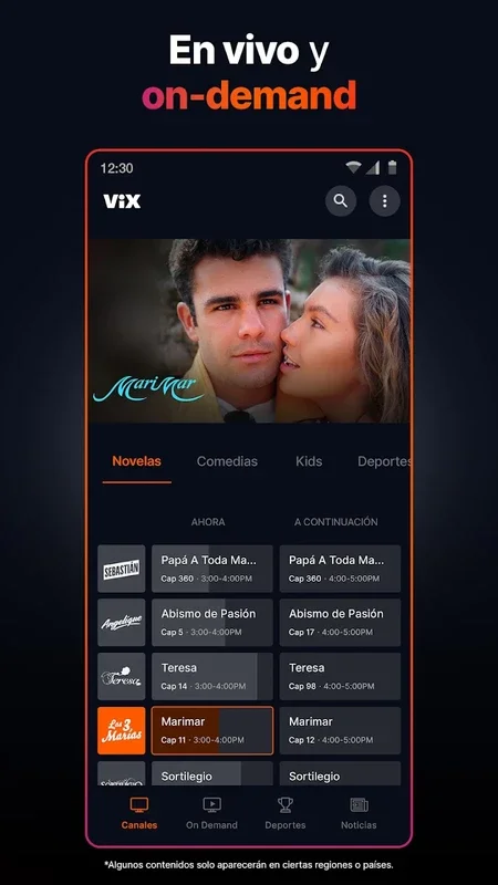 ViX: Cine, TV, Deportes Gratis for Android - Stream Spanish Content