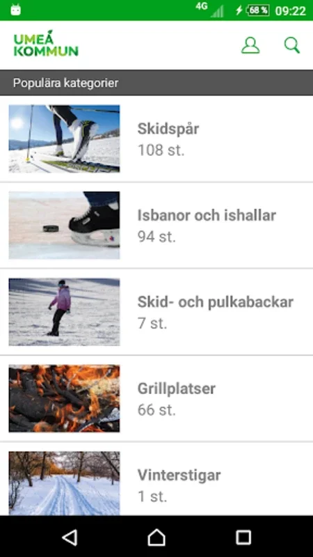 Fritidsappen for Android: Explore Umeå's Leisure