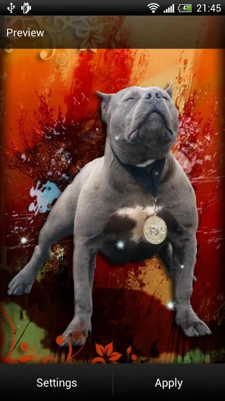 Pitbull Dog Live Wallpaper for Android: Charming Screen Backgrounds