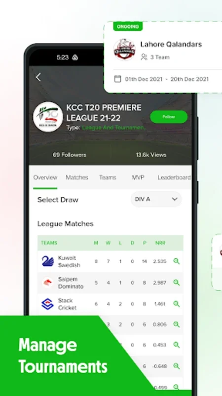 Crickslab: Score & Live stream for Android - Manage Cricket with Live Streaming