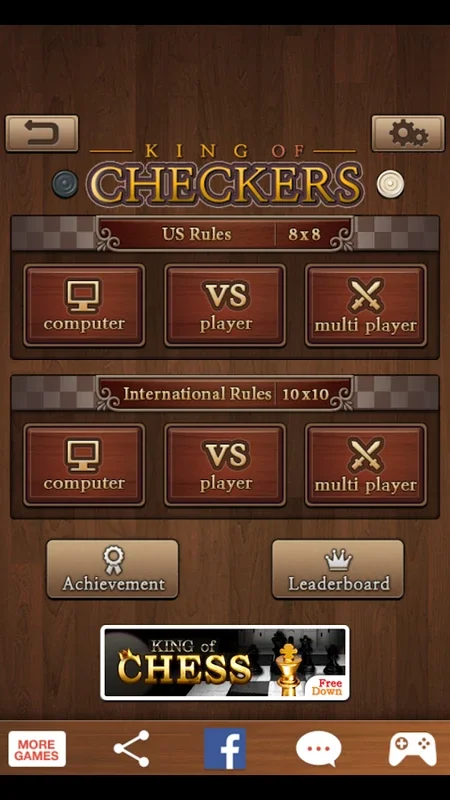 King of Checkers for Android - Great for Solo or Multiplayer