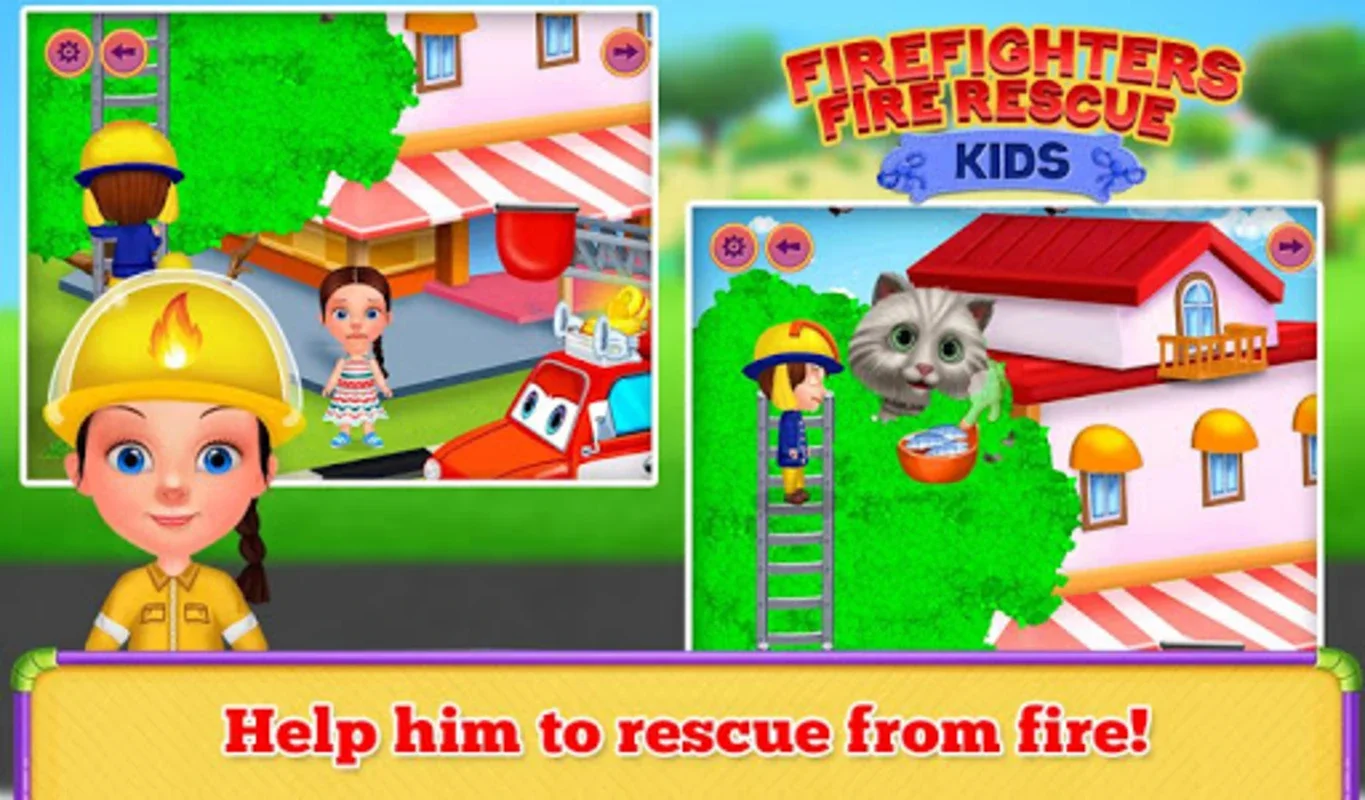 Firefighters Fire Rescue Kids for Android - Thrilling Rescue Sim