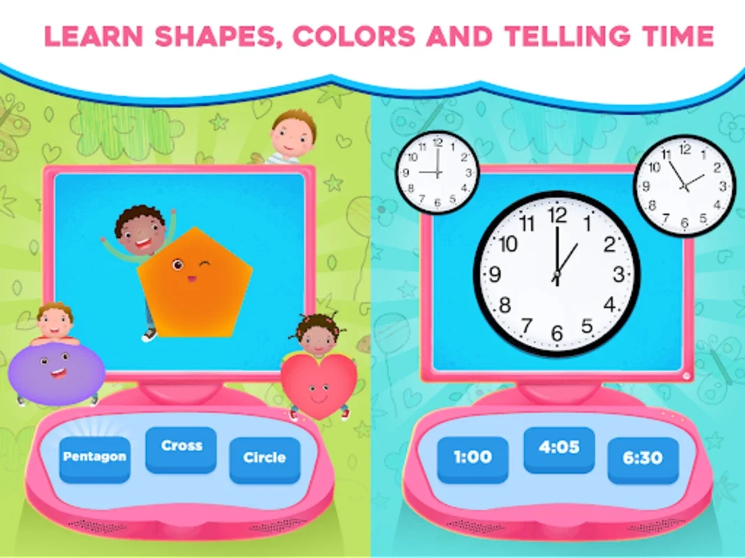 GirlsPrincessPinkComputer for Android - An Educational Pink App