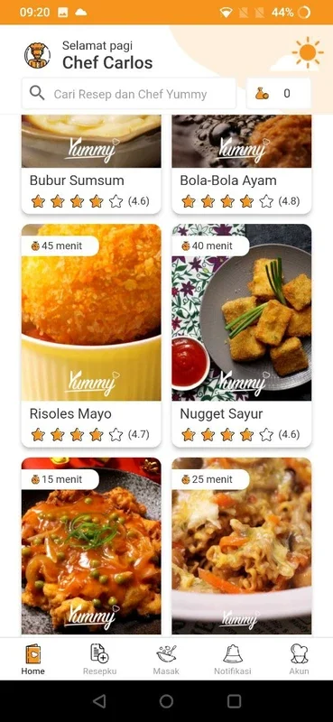 Yummy for Android: Simplify Delicious Cooking