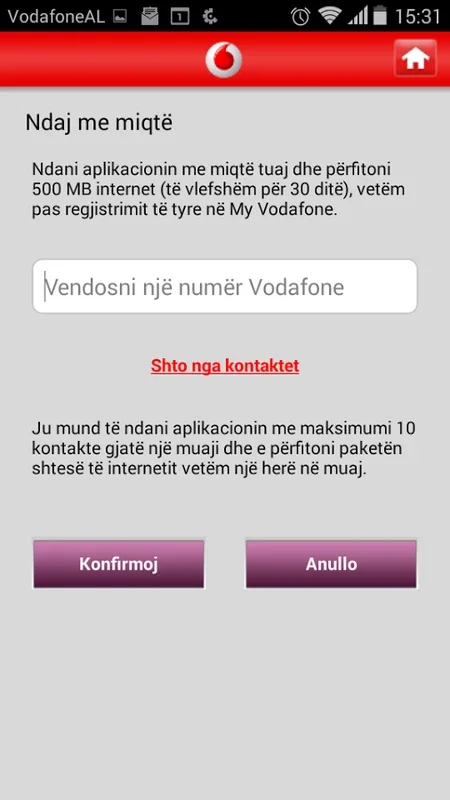 My Vodafone (AL) for Android - Manage Mobile Services Easily