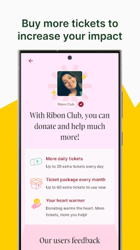 Ribon for Android - Facilitate Charitable Giving