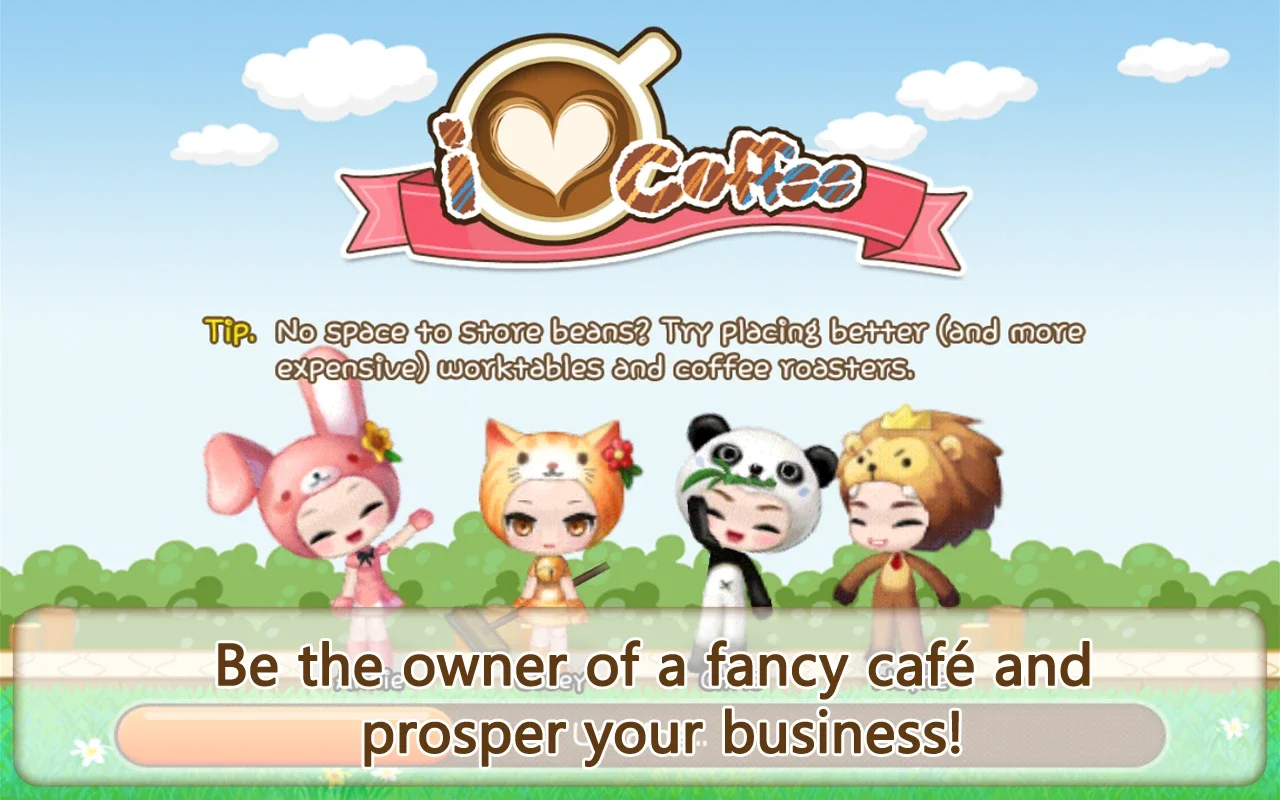 LINE I Love Coffee for Android - Build Your Café Dream