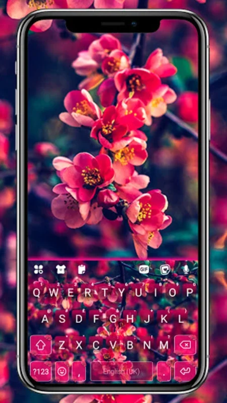 Red Flowers Theme for Android - Customize Your Keyboard