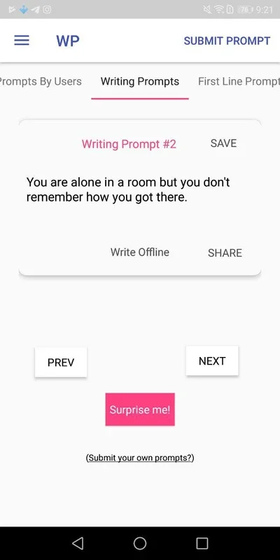 Writing Prompts for Android - Unlock Your Creativity