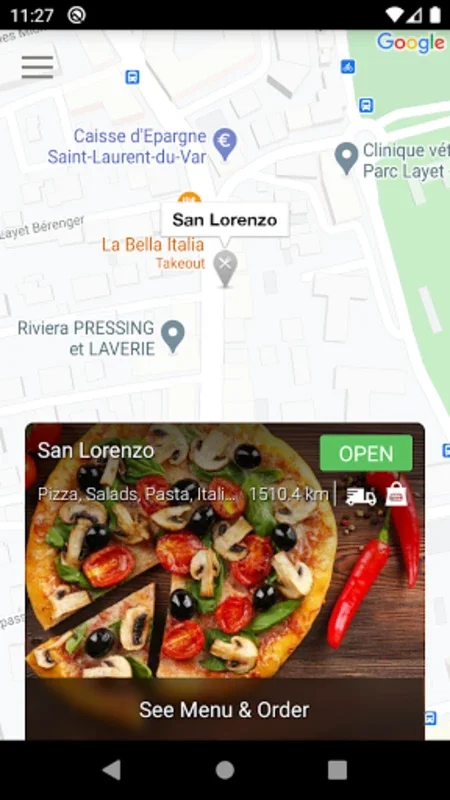 SanLorenzo Restaurant Pizzeria for Android - Hassle - Free Ordering