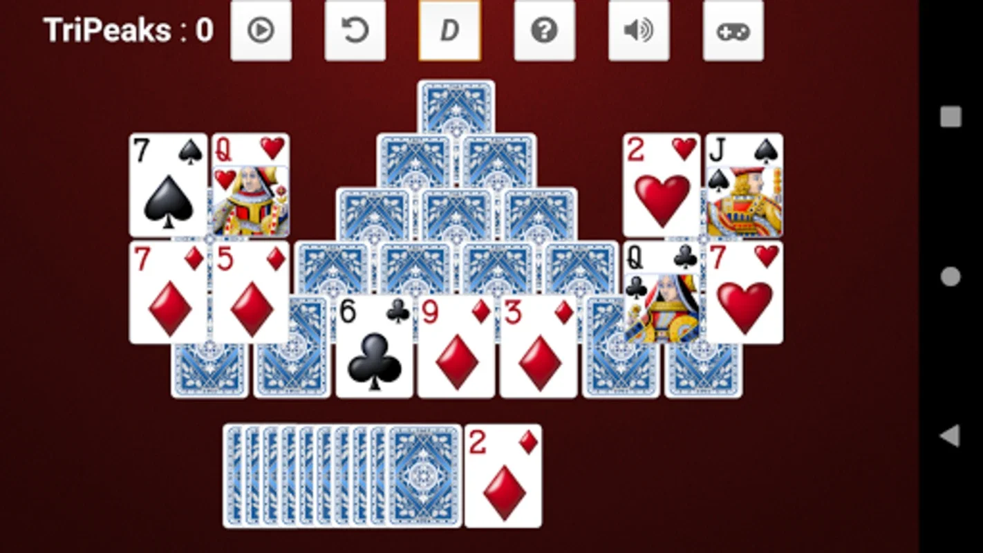 Tri-Peaks Solitaire for Android - No Ads, Engaging Patterns