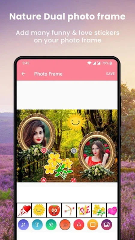 Nature Dual Photo Frame for Android - Create Stunning Dual Photos