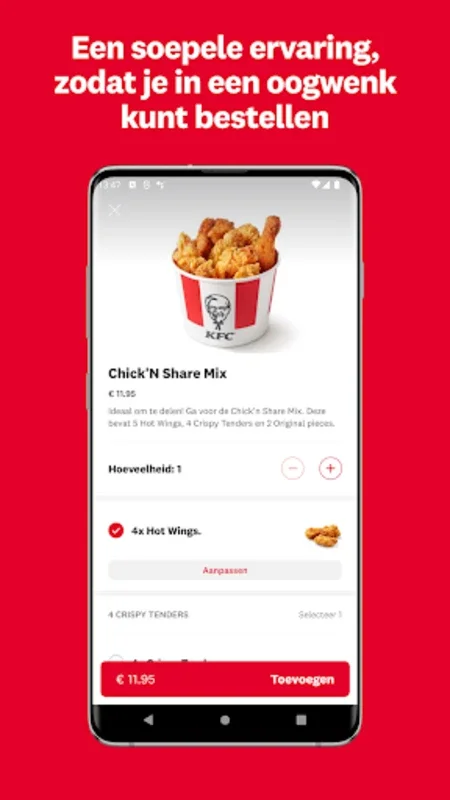 KFC Nederland for Android - Order and Save with Exclusive Deals