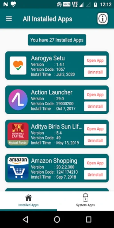 Installed Apps for Android - Efficient App Management