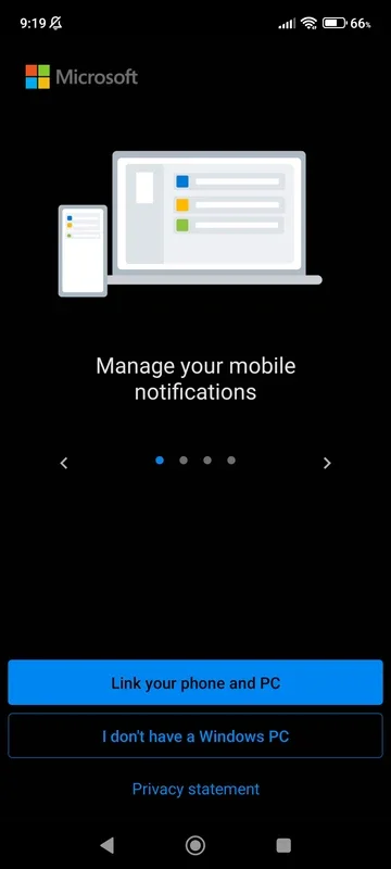 Link to Windows for Android: Manage Microsoft Apps