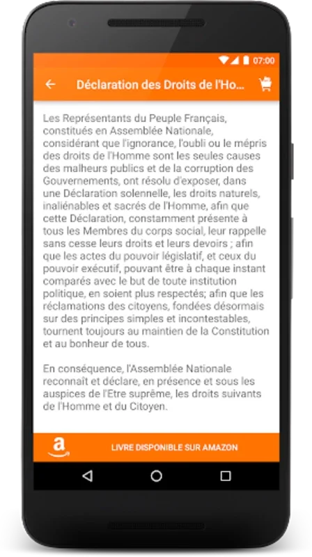 La Constitution française for Android: Access Legal Knowledge