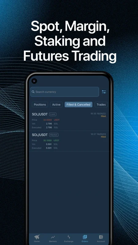 HitBTC Crypto Exchange for Android: Advanced Trading