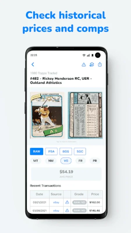 CollX for Android - Valuate and Trade Trading Cards