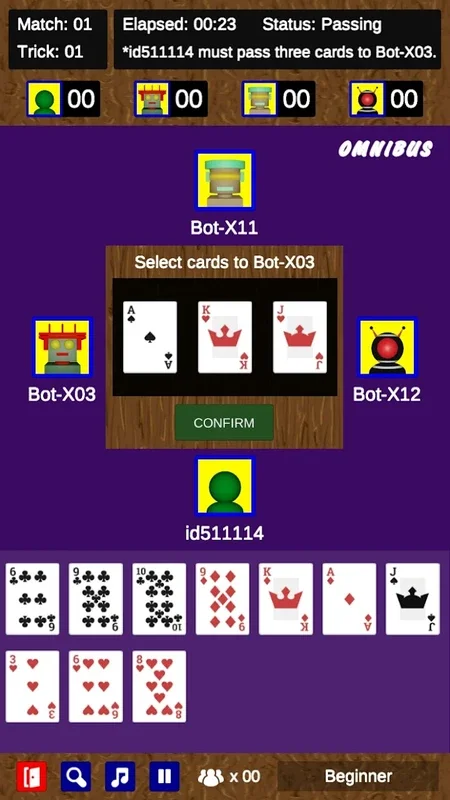 Hearts - omnibus version for Android: Engaging Card Game