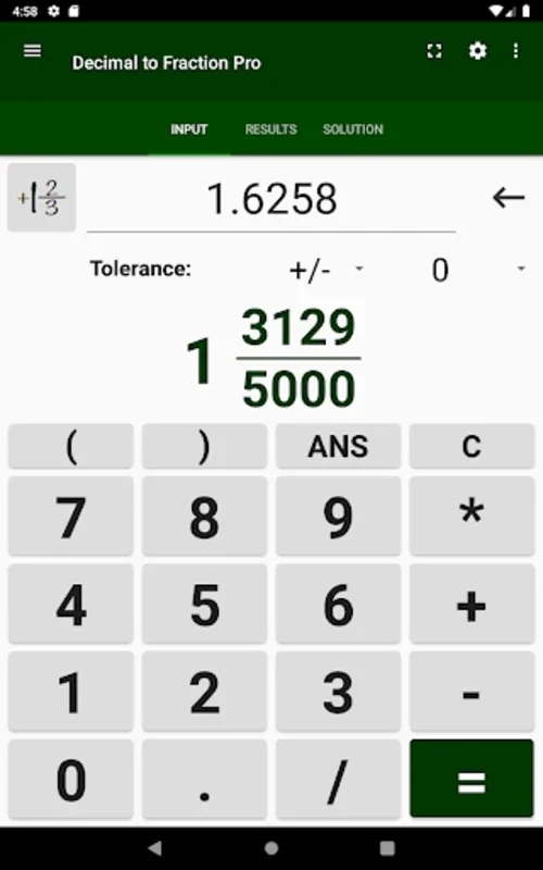 Decimal to Fraction Calculator for Android - Effortless Conversion