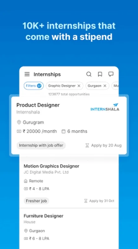 Internshala for Android: Find Your Dream Internship