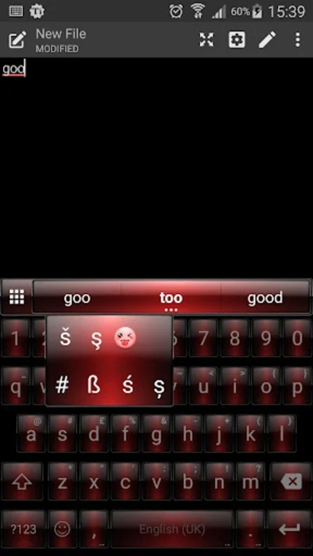 Theme Dusk Red for Emoji Keyboard on Android