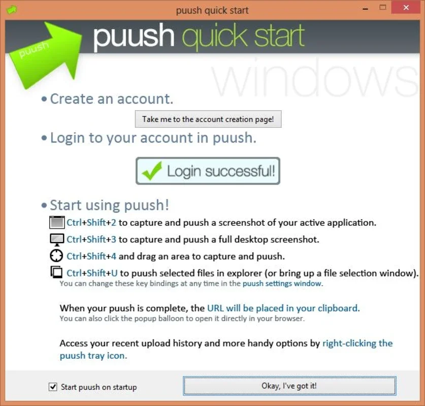 puush for Windows: Instant Image & Screenshot Sharing