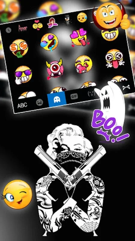 Gangster Monroe Theme for Android: Enhance Typing