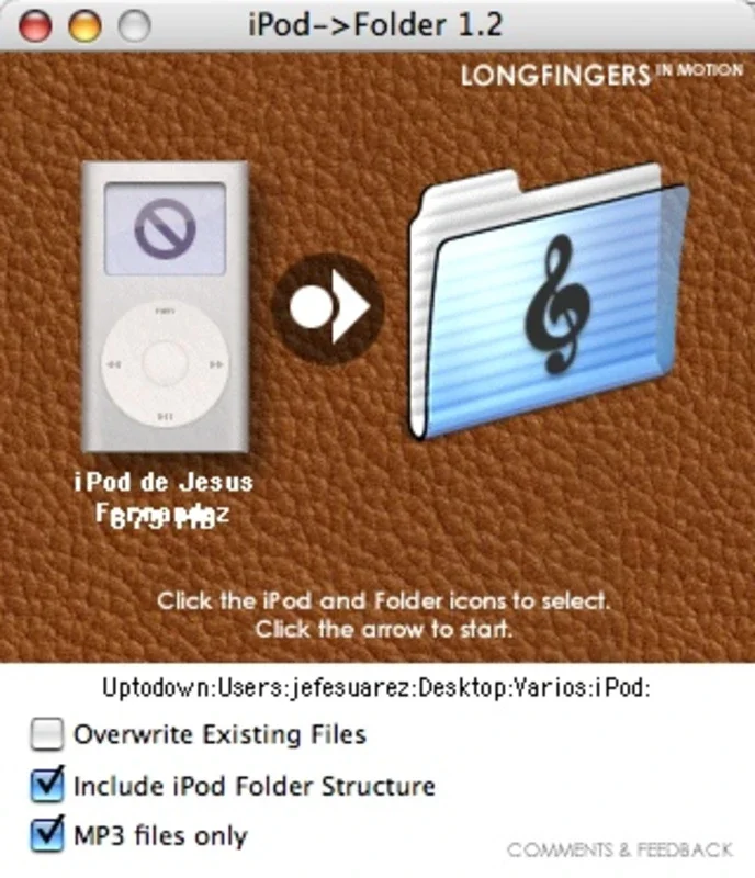 iPod Folder for Mac - Backup iPod Content