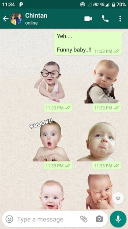 Cute Baby Stickers for Android - Enhance Your Chats