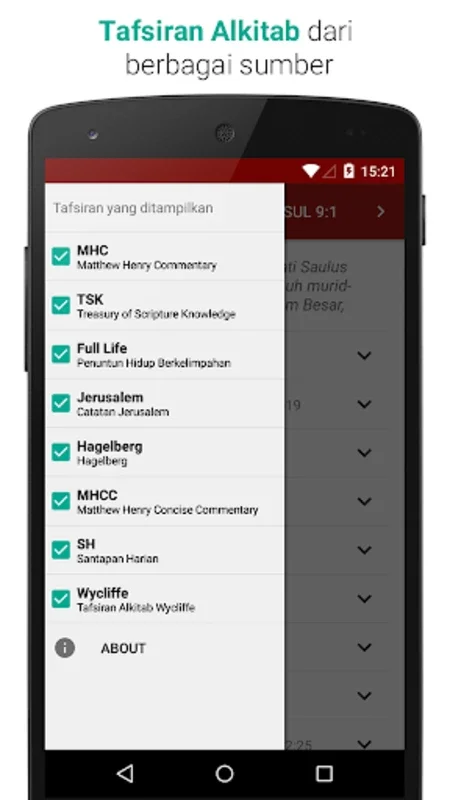 Tafsiran for Android: In - Depth Bible Study with Expert Commentaries