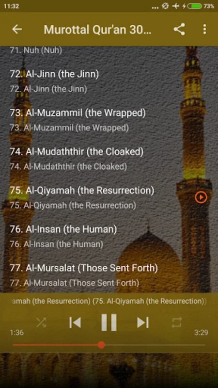 Murottal Qur for Android - Offline Quran Recitation