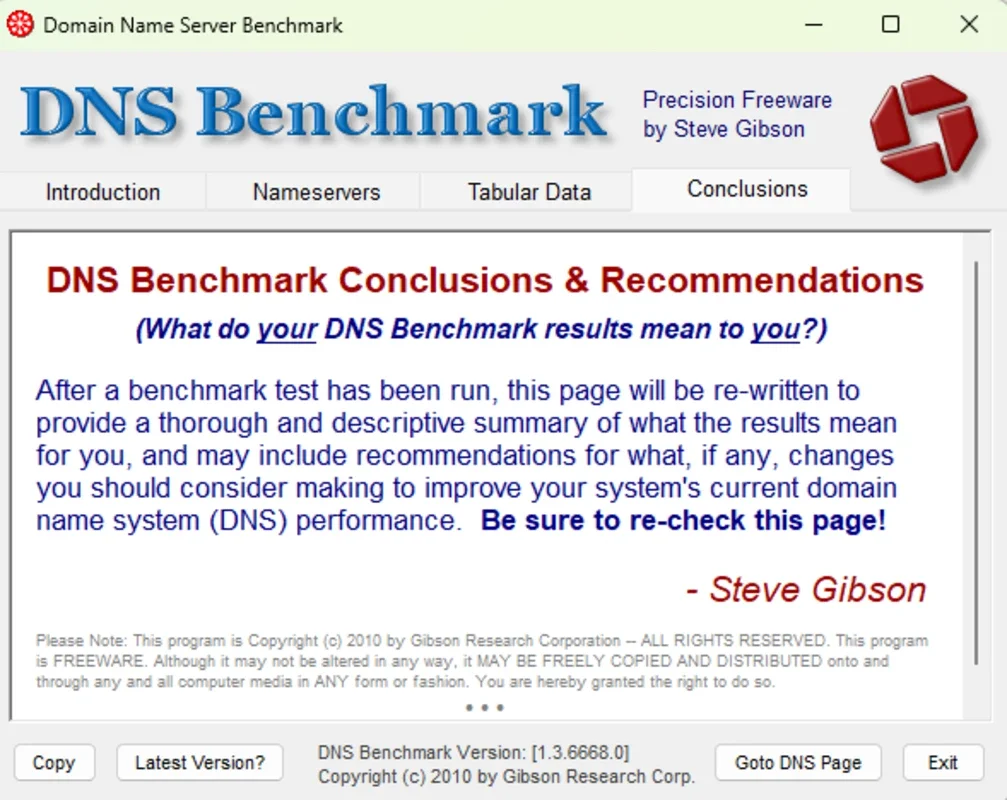 DNS Benchmark for Windows - Free Download from AppHuts