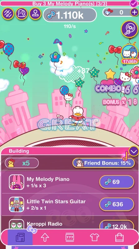 Hello Kitty Music Party for Android - Fun Musical Clicker