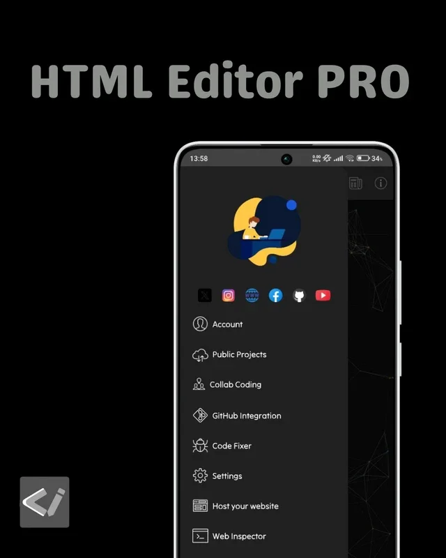 HTML Editor PRO - with Ai for Android: Advanced Web Creation