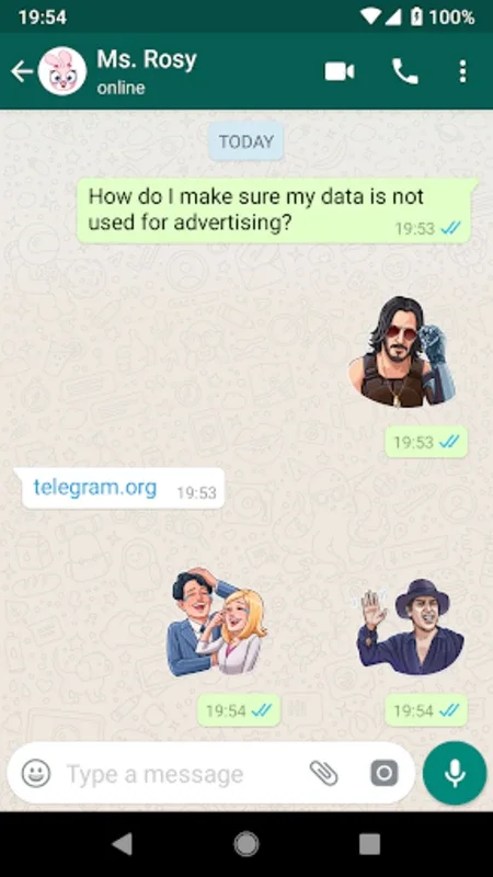 Celebrities Stickers 2 - WASti for Android: Enhance Chats