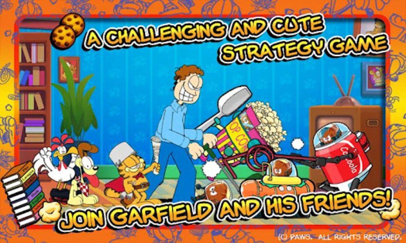 Garfield's Defense for Android - Protect Food with Garfield