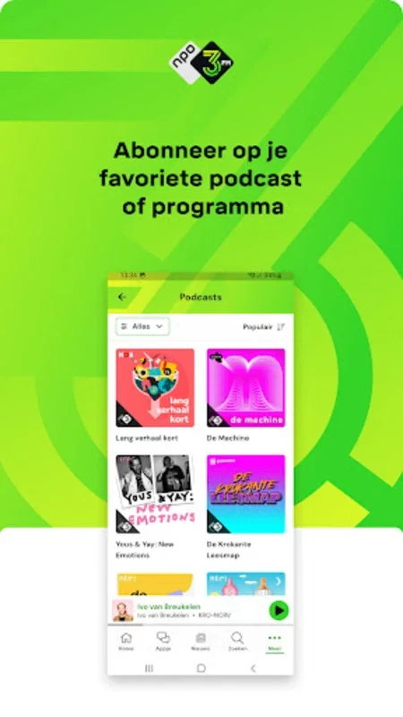 NPO 3FM for Android - Immersive Music Experience