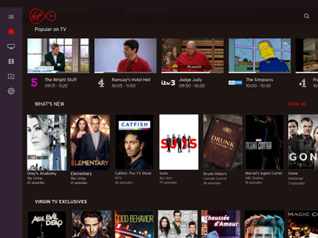 Virgin TV Go for Android: Enjoy Live and On - Demand TV