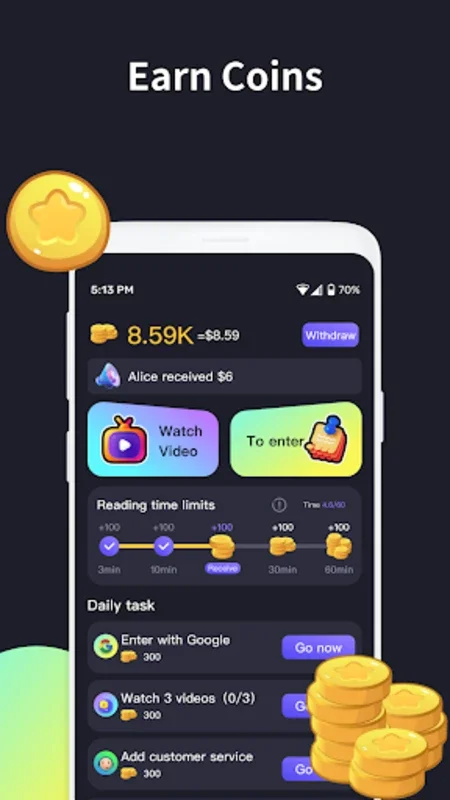 TickTick Video for Android - Diverse Videos & Rewards