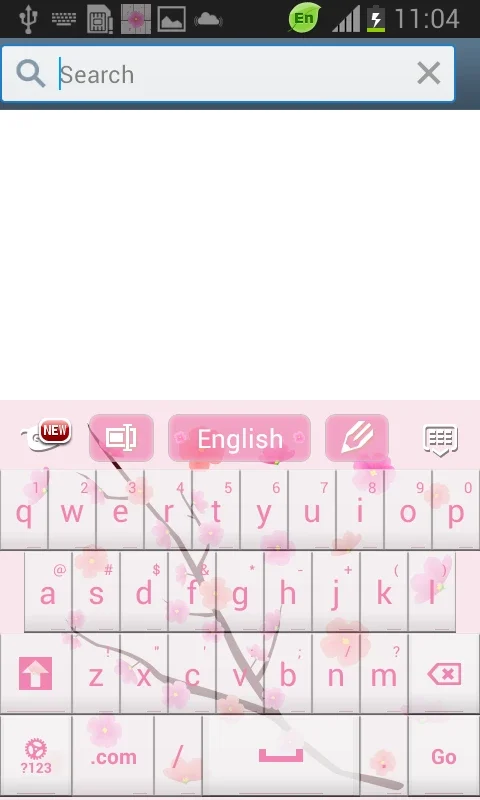 Pink Flowers GO Keyboard for Android - Enhance Your Typing