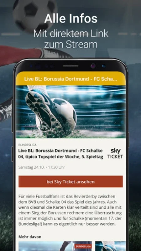 WerStreamt.es? Sport for Android - Find Live Sports Schedules