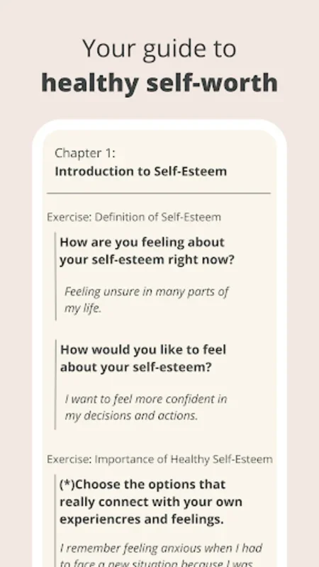 Self-Esteem for Android - Boost Your Mental Wellness