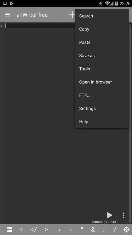 anWriter Free HTML Editor: Powerful Android Code Editor